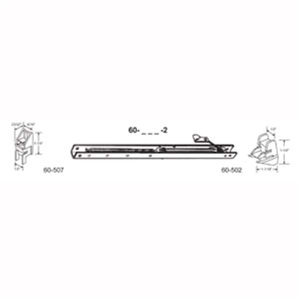 Robus Splendor 22 in. Balance Stamped No. 2140 with Ends 60-507 & 60-502 Attached Window Channel, 6PK RO1208351 - main